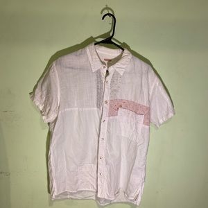 KAPITAL Cotton × Linen Patchwork Kathmandu Shirt